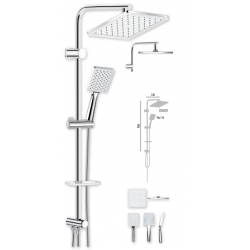 Στήλη Ντουζ χωρίς μπαταρία DUSCHELINE DM-7059